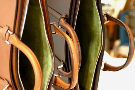 SALE★新品未使用★ ルボナー 天ファスナーブリーフケース グリーン ブッテーロ天ファスナーブリーフケース」ドドーンと6色 - ル・ボナー